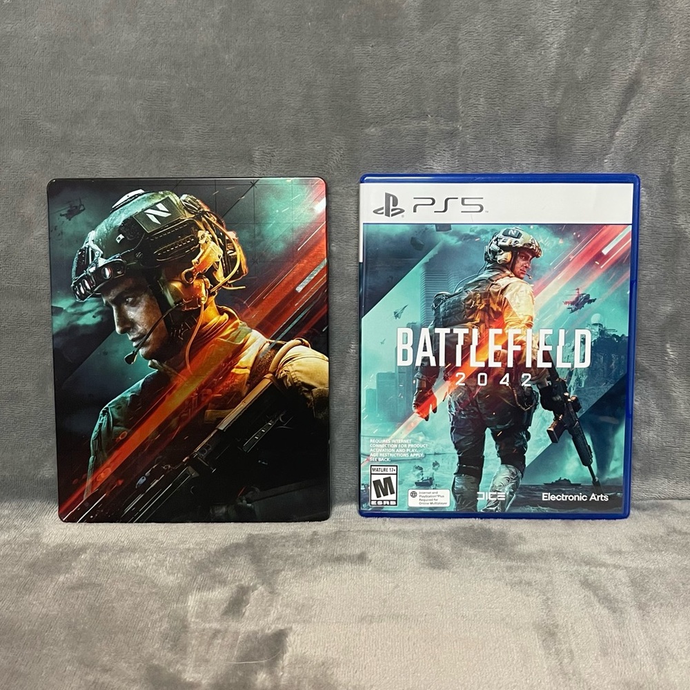 ❌SOLD❌ NWOT PS5 Battlefield 2042 with Steel Case!